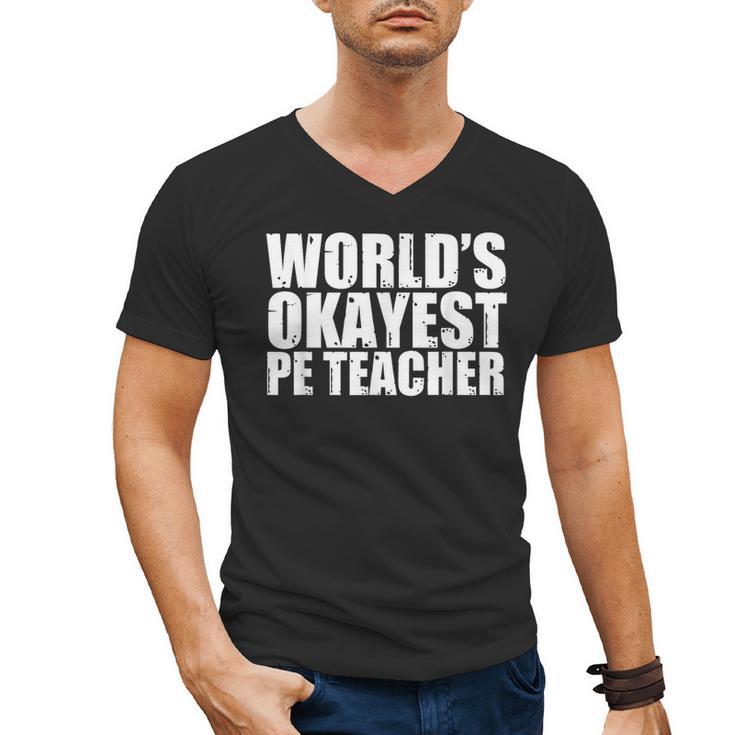 PE Teacher Men's V-Neck T-Shirt