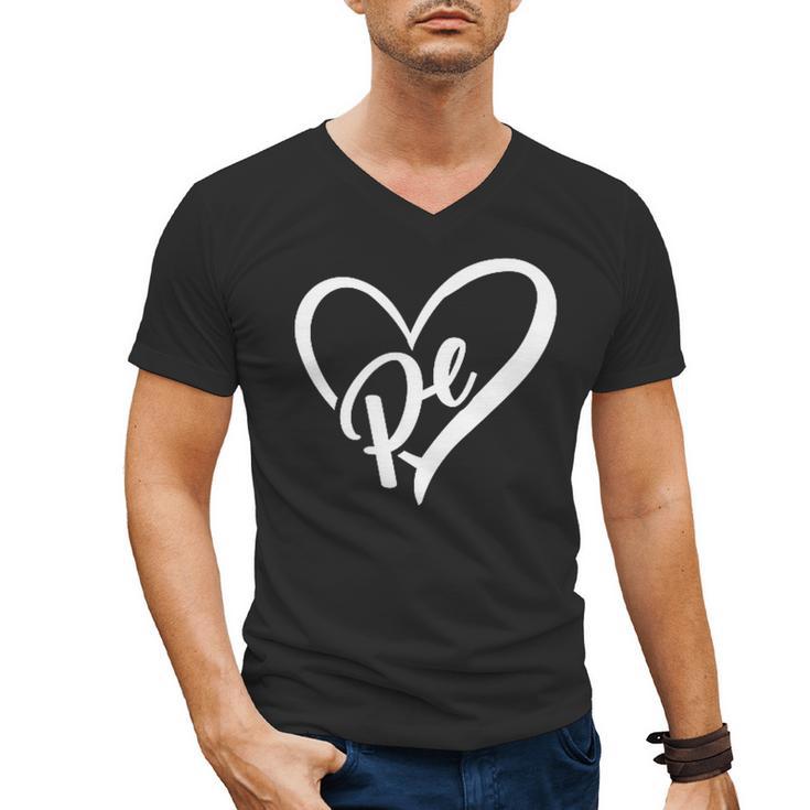 PE Teacher Vintage Retro Physical Education Teacher Men's V-Neck T-Shirt