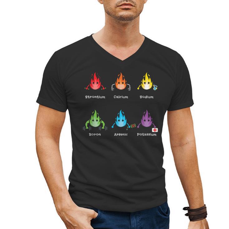 Periodic Elements Chemistry Lovers Science Teacher Men's V-Neck T-Shirt