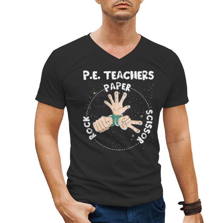 Physical Education PE Teacher Rock Paper Scissor Men's V-Neck T-Shirt, Pe Teacher Gifts, trending gift Physical Education PE Teacher Rock Paper Scissor Men's V-Neck T-Shirt, Pe Teacher Gifts, trending gift