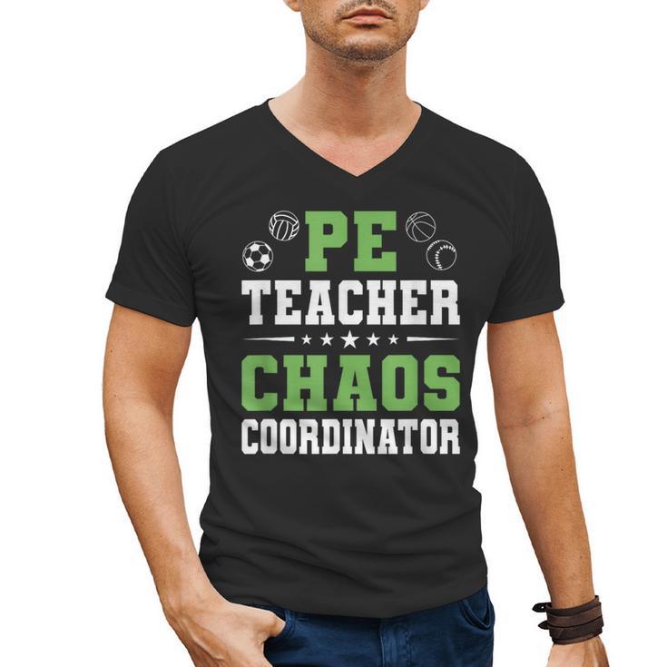 Physical Education PE Teacher School Men's V-Neck T-Shirt