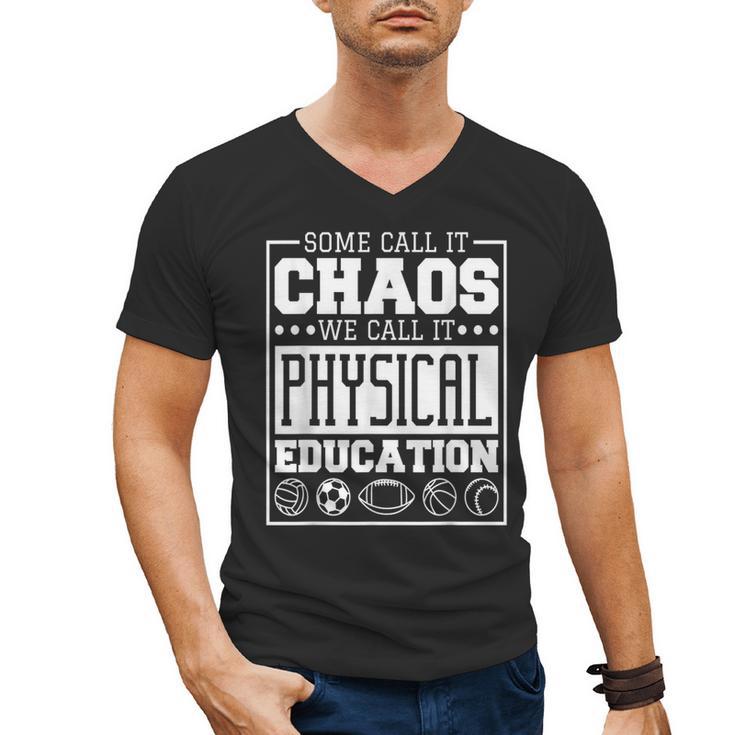 Physical Education s For Pe Teachers And Students Men's V-Neck T-Shirt