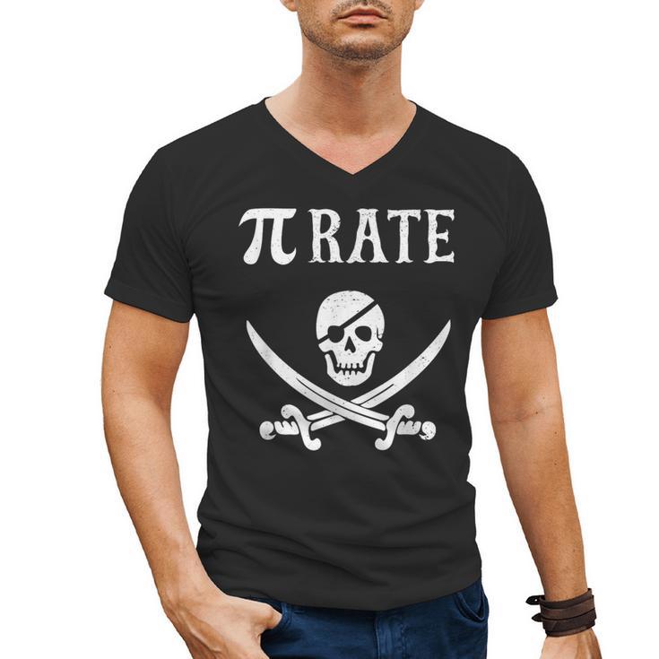 Pi Day Pi Rate Pirate For Teachers Men's V-Neck T-Shirt