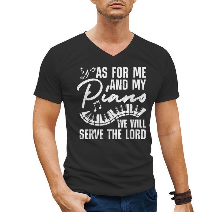 Piano Player Art For Men Women Pianist Piano Teacher Men's V-Neck T-Shirt