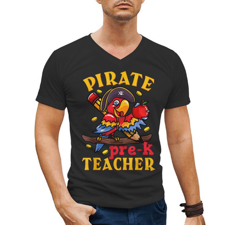 Pirate Pre-K Teacher Preschool Halloween Men's V-Neck T-Shirt