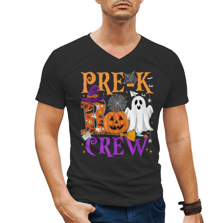 Pre-K Boo Crew Teacher Student Halloween Costume Men's V-Neck T-Shirt