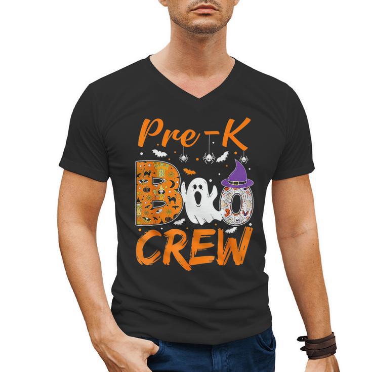 Pre K Boo Crew Teacher Student Halloween Pre Kindergarten Men's V-Neck T-Shirt