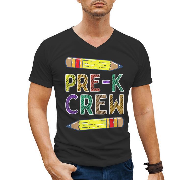 Pre-K Crew PreK Teachers Back To School Men's V-Neck T-Shirt