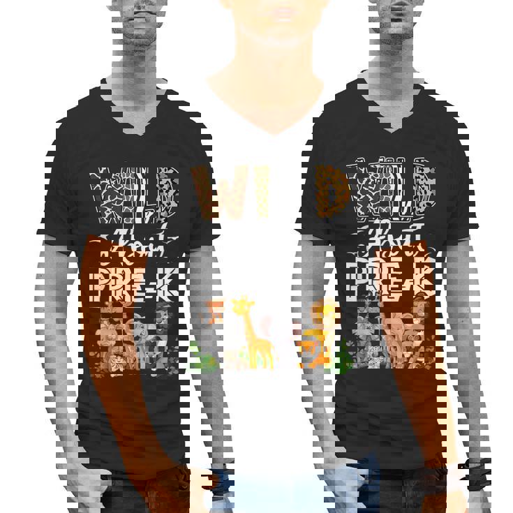 Pre-k Teacher Kids Back To School Wild About Pre-k Men&#x27;s V-Neck T-Shirt, trending gift