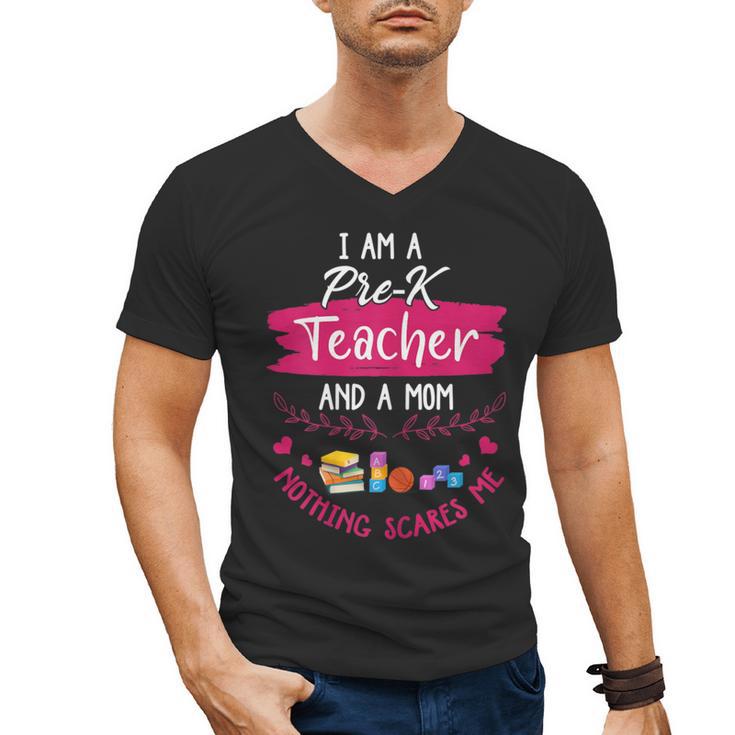 PreK Teacher Mom Shirt Preschool Teacher Mother For Women Men's V-Neck T-Shirt