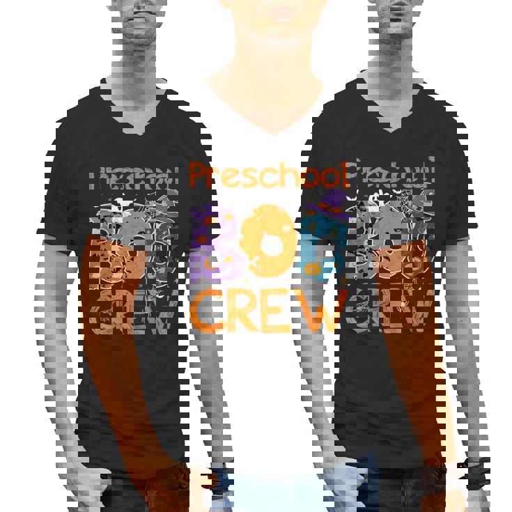 Preschool Boo Crew Preschool Halloween Teacher Kids Men&#x27;s V-Neck T-Shirt