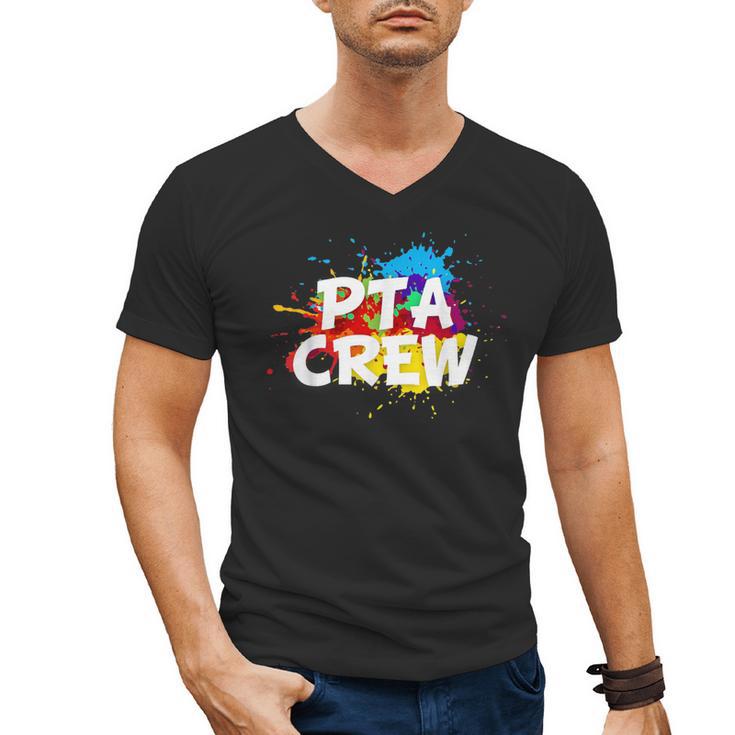 PTA Crew Back To School Volunteer Board Mom Parent Teacher Men's V-Neck T-Shirt