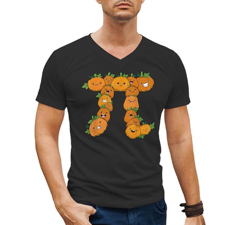 Pumpkin Pi Math Teacher Halloween Costume Geometry Men's V-Neck T-Shirt
