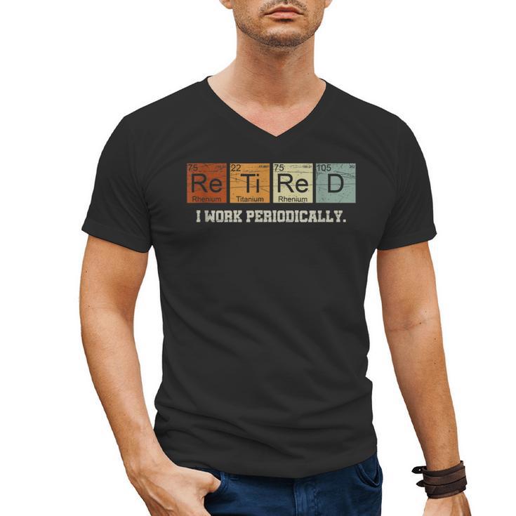 Retired Chemistry Teacher Science Retirement Chemistry Men's V-Neck T-Shirt