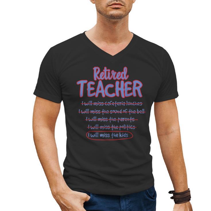 Retiring Teacher Tshirt For Retired Teachers For Men Women Men's V-Neck T-Shirt
