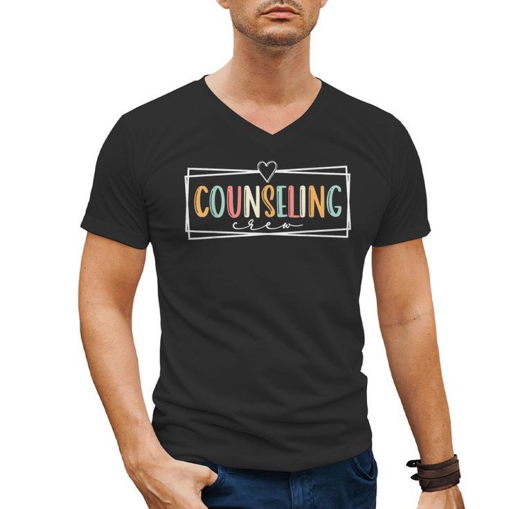 Retro Counseling Crew Counselor Teacher Appreciation Men's V-Neck T-Shirt