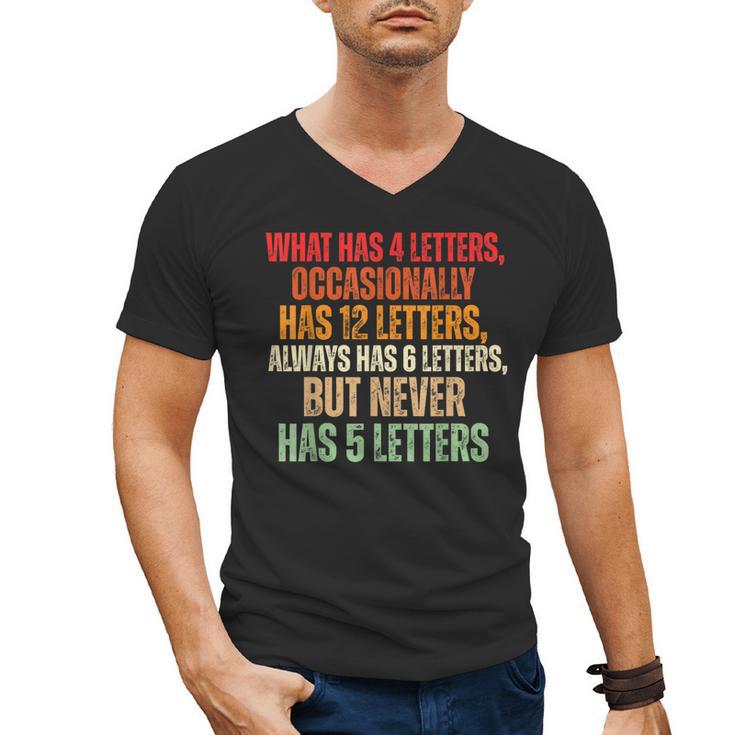 Riddle Wordplay Joke For Grammar Nerds And Teachers Men's V-Neck T-Shirt