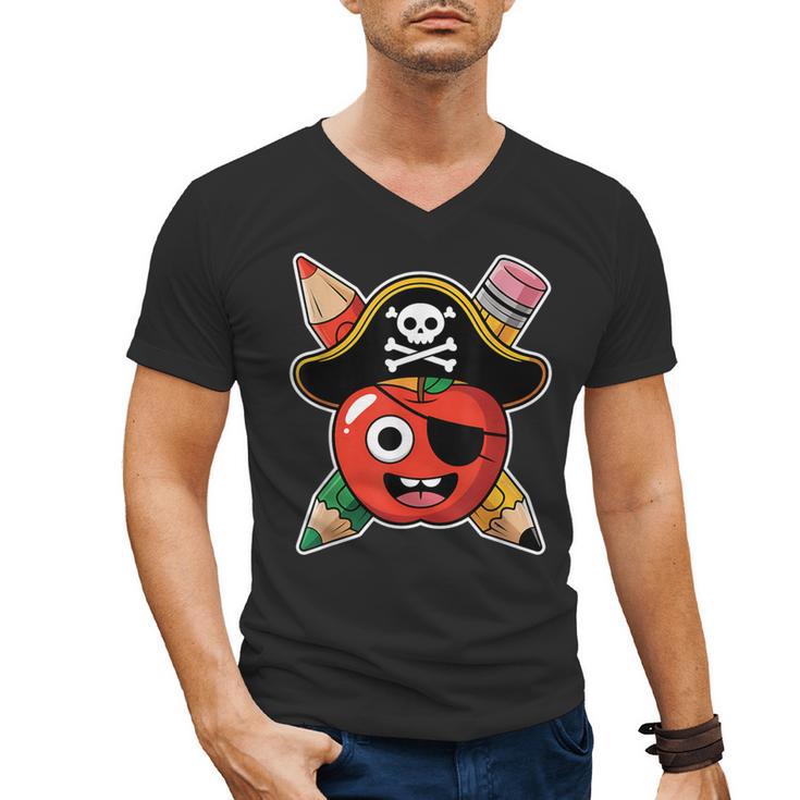 School International Talk Like A Pirate Day Pirate Teacher Men's V-Neck T-Shirt