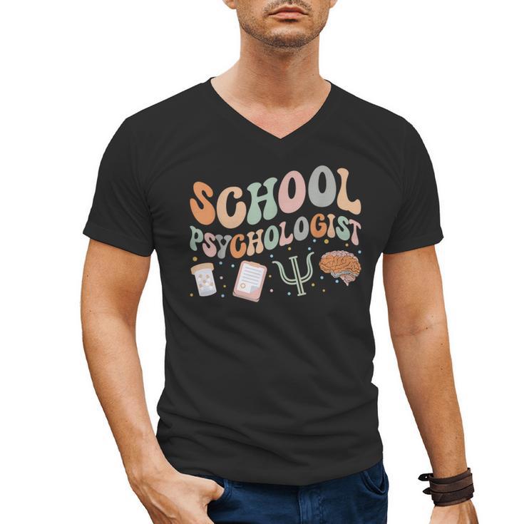 School Psychologist Teacher Psychology School Psychologist Men's V-Neck T-Shirt