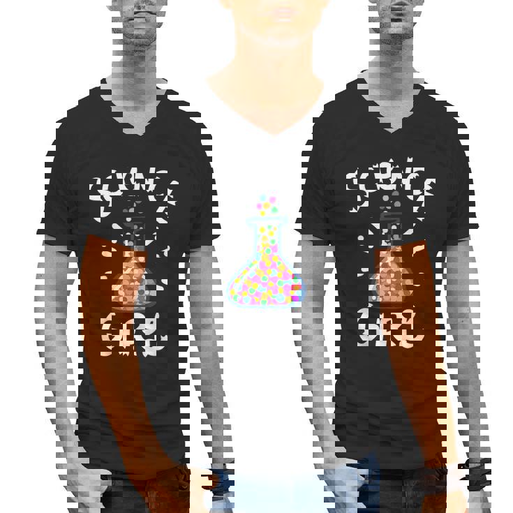 Science Girl Chemistry Biology Student Teacher Men&#x27;s V-Neck T-Shirt