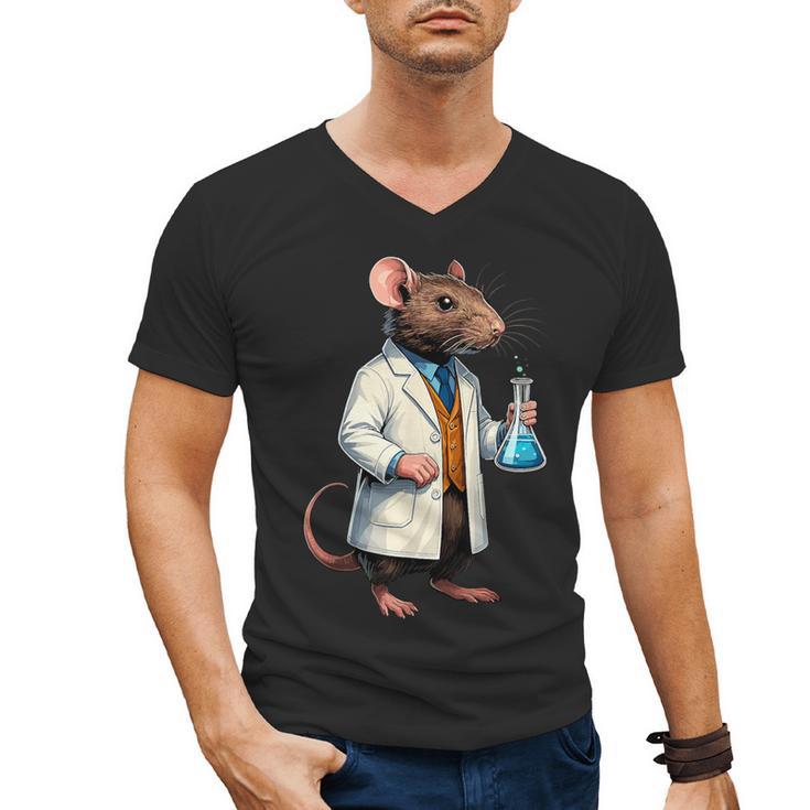Science Rat Lab Science Scientist Mouse Teacher Chemistry Men's V-Neck T-Shirt