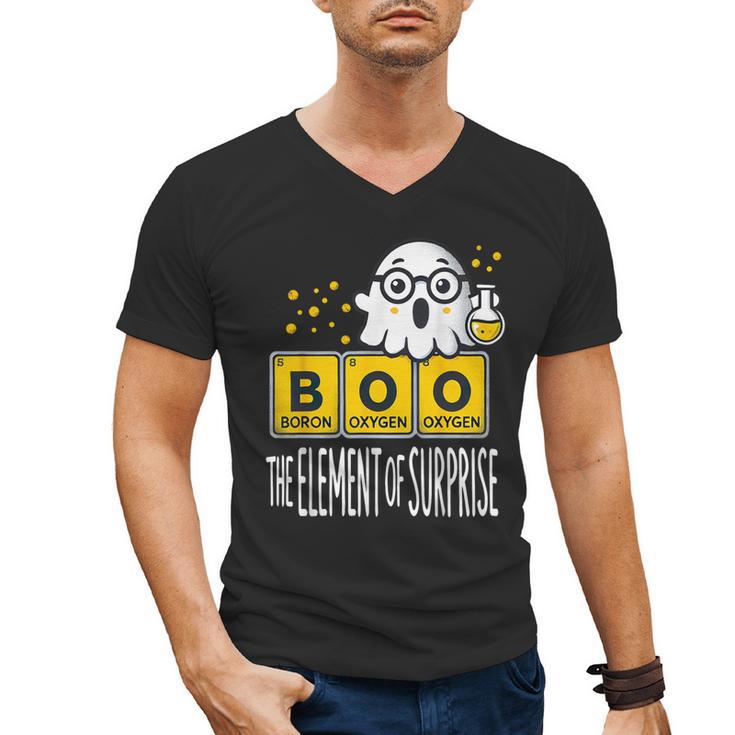 Science Teacher Halloween Elements Of Surprise Chemistry Men's V-Neck T-Shirt