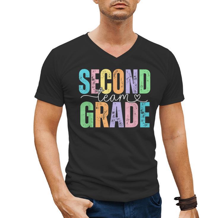 Second Grade Team Heart Teacher Student Back To School Girls Men's V-Neck T-Shirt, trending gift Second Grade Team Heart Teacher Student Back To School Girls Men's V-Neck T-Shirt, trending gift
