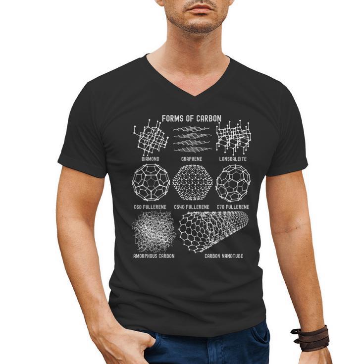 Sheldon Nerdy Forms Carbon Nanotubes Chemistry Teacher Geek Men's V-Neck T-Shirt