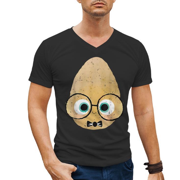 The Smart Seed Good Egg Teacher Halloween Costume Food Group Men's V-Neck T-Shirt