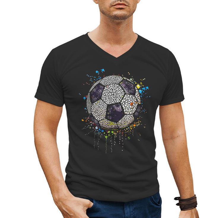 Soccer Dot Day Shirts For Kids Men Women Teacher Men's V-Neck T-Shirt
