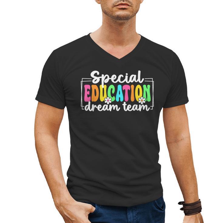 Special Education Dream Team Back To School SPED Teacher Men's V-Neck T-Shirt
