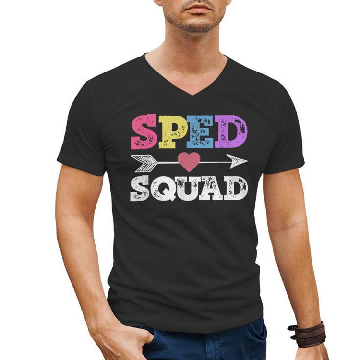 Special Education Squad Shirt SPED Squad Teacher's Day For Men Women Men's V-Neck T-Shirt