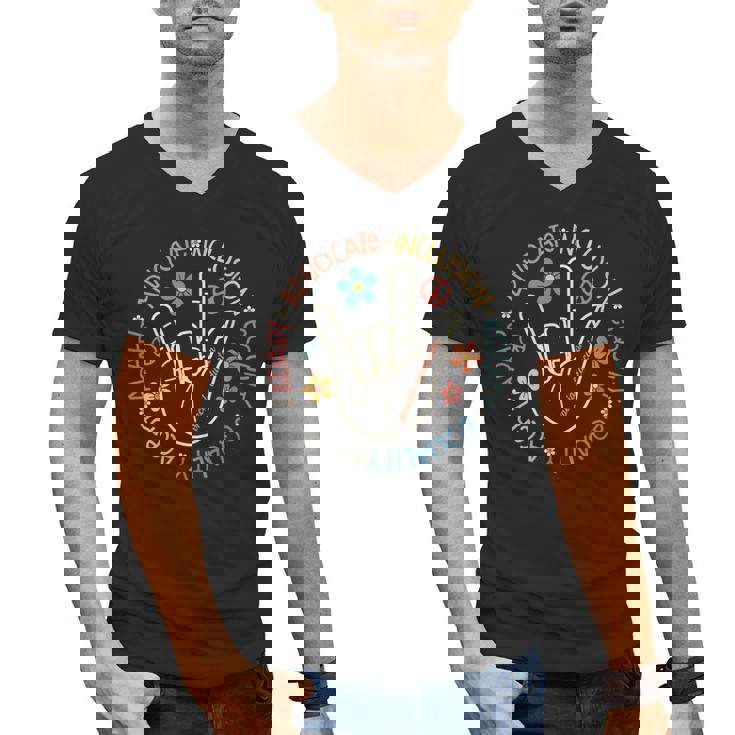 Special Education Teacher Inspirational SPED Teachers Autism Men&#x27;s V-Neck T-Shirt