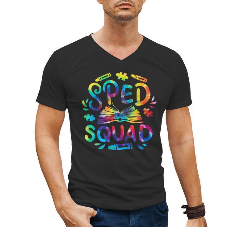 Special Education Teacher Sped Squad SPED Teacher Tie Dye Men's V-Neck T-Shirt, trending gift Special Education Teacher Sped Squad SPED Teacher Tie Dye Men's V-Neck T-Shirt, trending gift