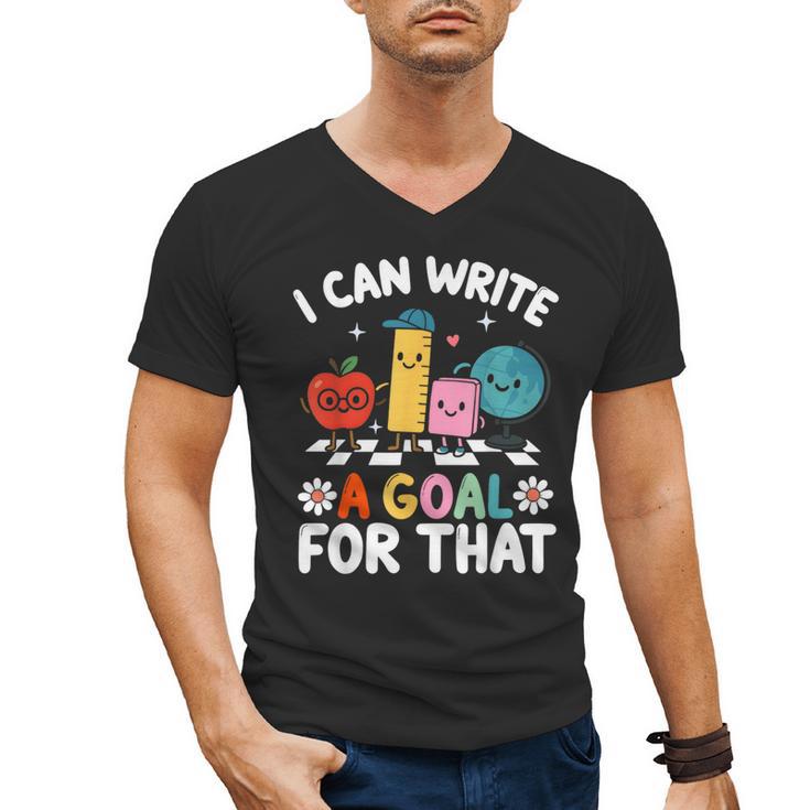 Special Education i Can Write a Goal For That Sped Teacher Men's V-Neck T-Shirt