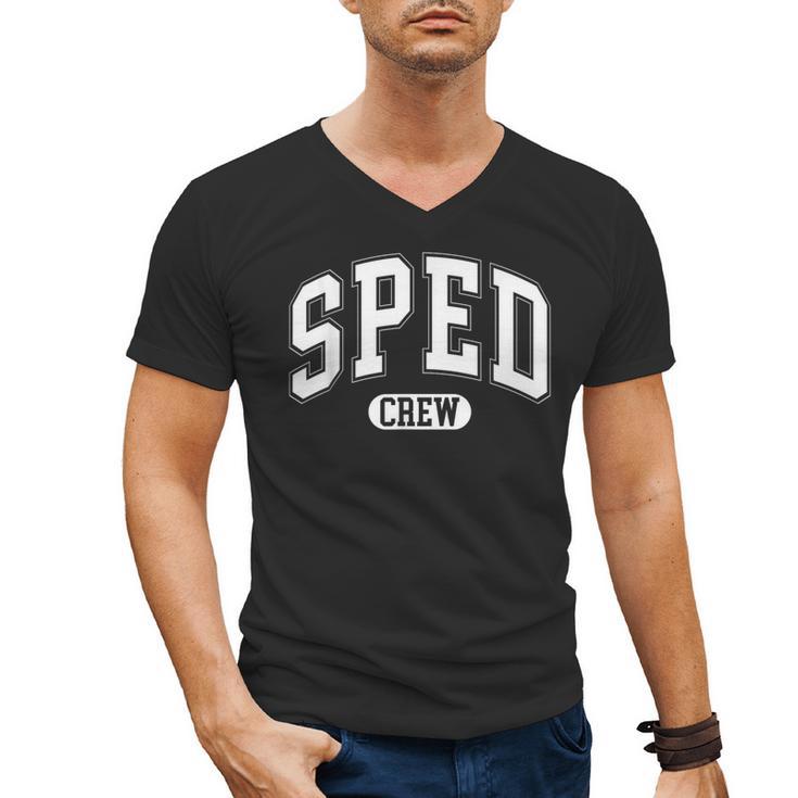 SPED Crew SPED Teacher Back To School For Women Men Men's V-Neck T-Shirt