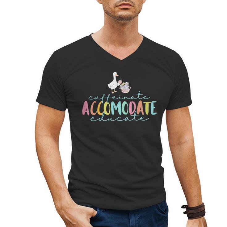 SPED Dream Team Teachers Special Education Silly Goose Men's V-Neck T-Shirt