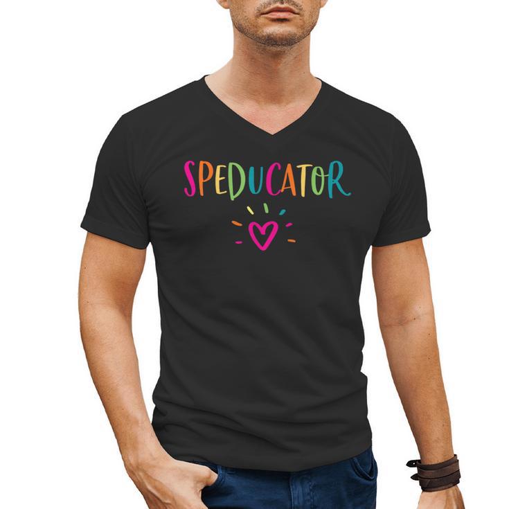 Speducator Shirt Special Education Teacher Sped Ed Men's V-Neck T-Shirt