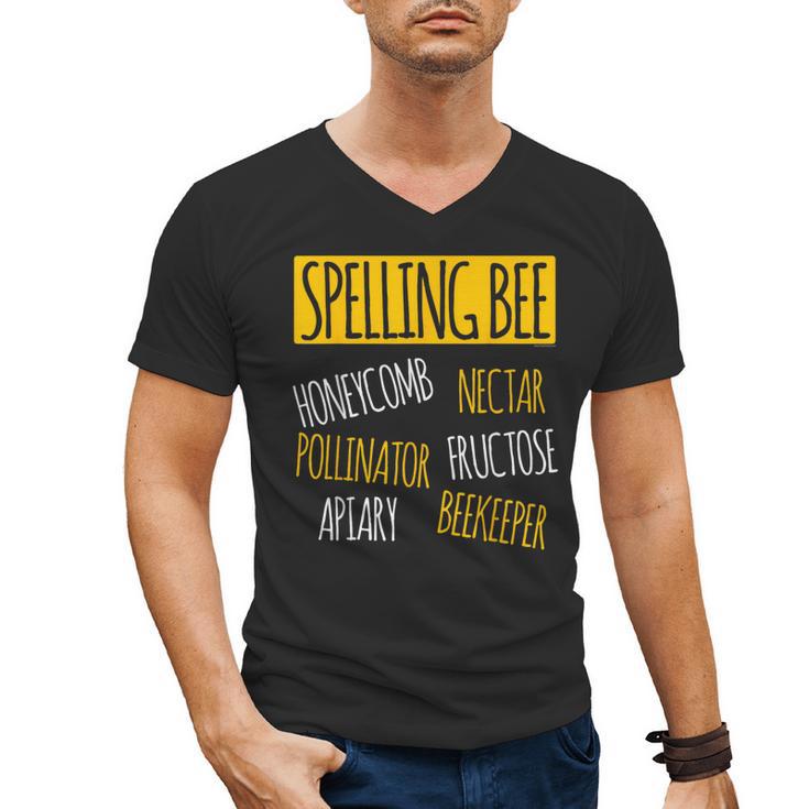 Spelling Bee Halloween Pun Costume Beekeeper Teacher Men's V-Neck T-Shirt