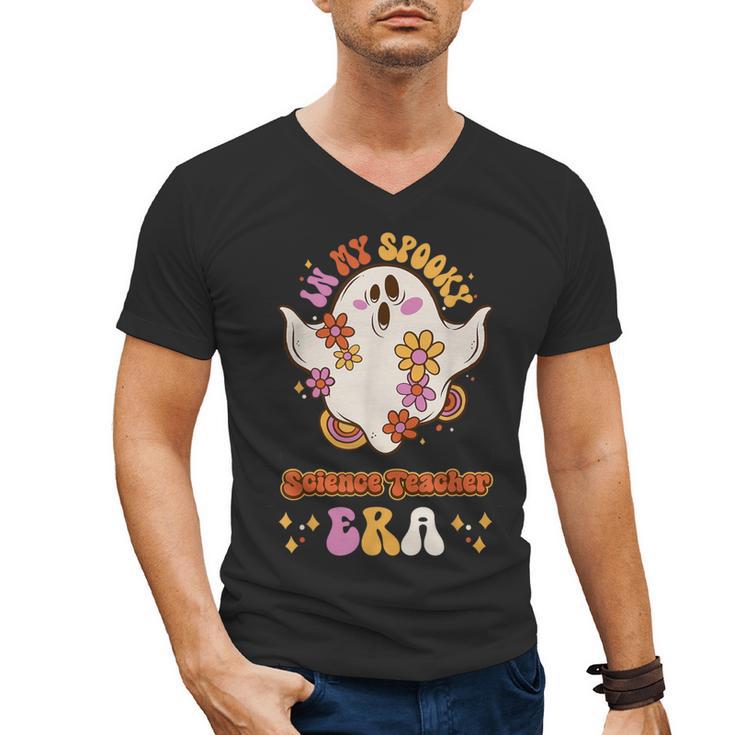In My Spooky Science Teacher Era Occupational Haunts Men's V-Neck T-Shirt