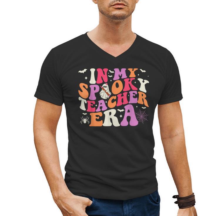 In My Spooky Teacher Era Halloween Teacher Back To School Men's V-Neck T-Shirt, trending gift In My Spooky Teacher Era Halloween Teacher Back To School Men's V-Neck T-Shirt, trending gift