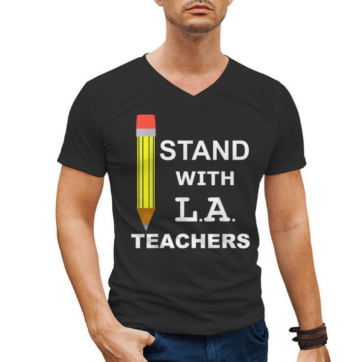 Stand With LA Teachers Tshirt United Los Angeles T Shirt Men Women Kids Men's V-Neck T-Shirt