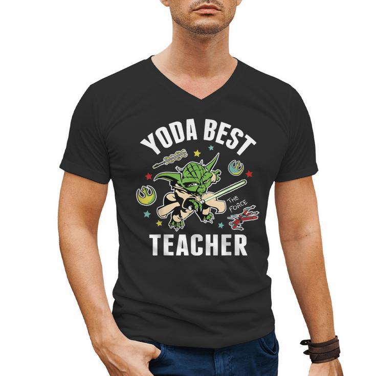 Star Wars Yoda Best Teacher Icons Men's V-Neck T-Shirt, trending gift