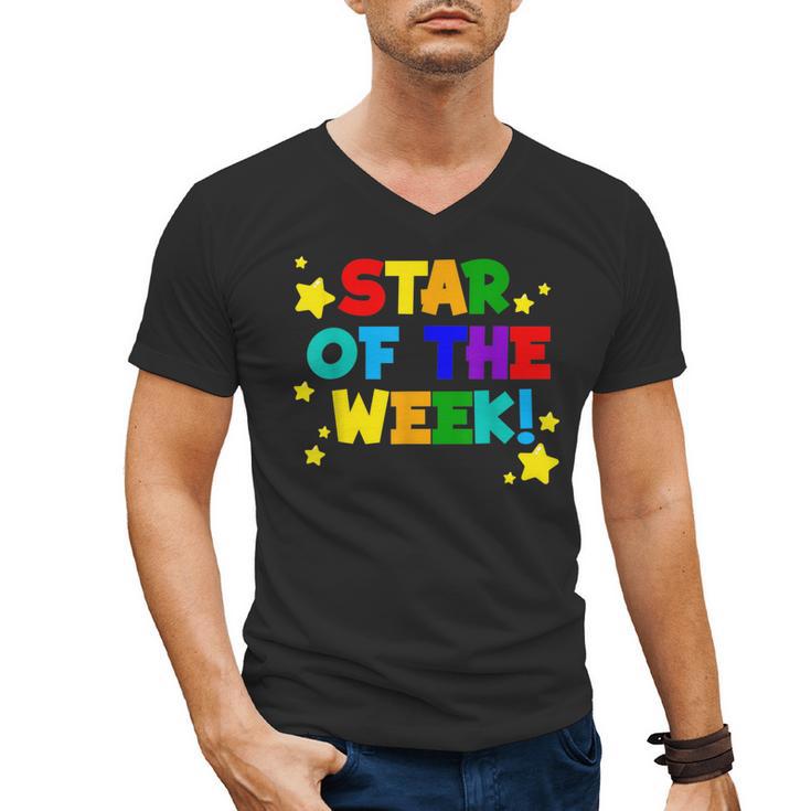 Star Of The Week Cheerful Recognition Student Teachers Class Men Women Kids Men's V-Neck T-Shirt