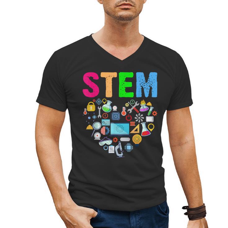 STEM Science Technology Engineering Math Teacher Men's V-Neck T-Shirt