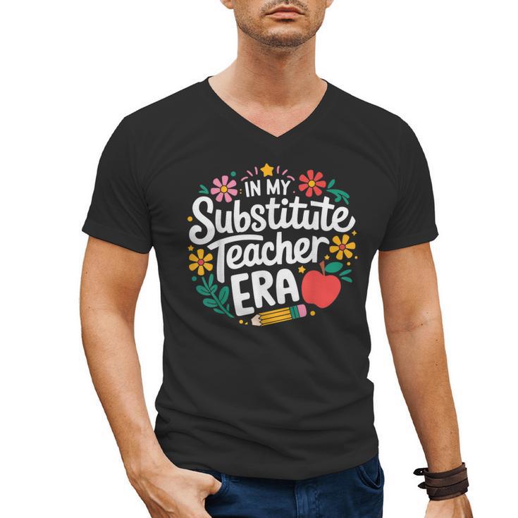 In My Substitute Teacher Era Men's V-Neck T-Shirt