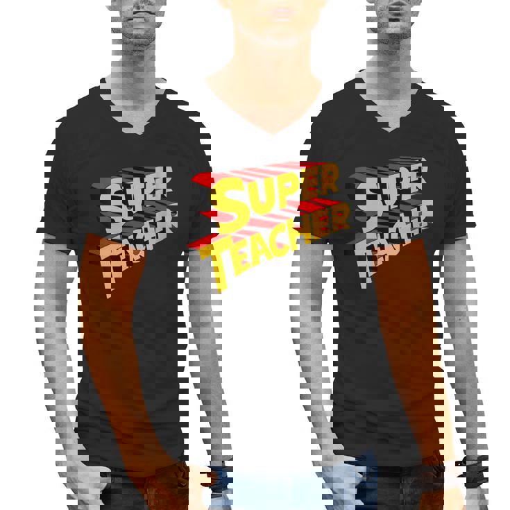 Super Teacher SuperTeacher Men&#x27;s V-Neck T-Shirt