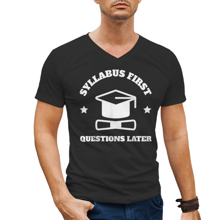 SYLLABUS PROFESSOR TEACHER Men's V-Neck T-Shirt, trending gift SYLLABUS PROFESSOR TEACHER Men's V-Neck T-Shirt, trending gift