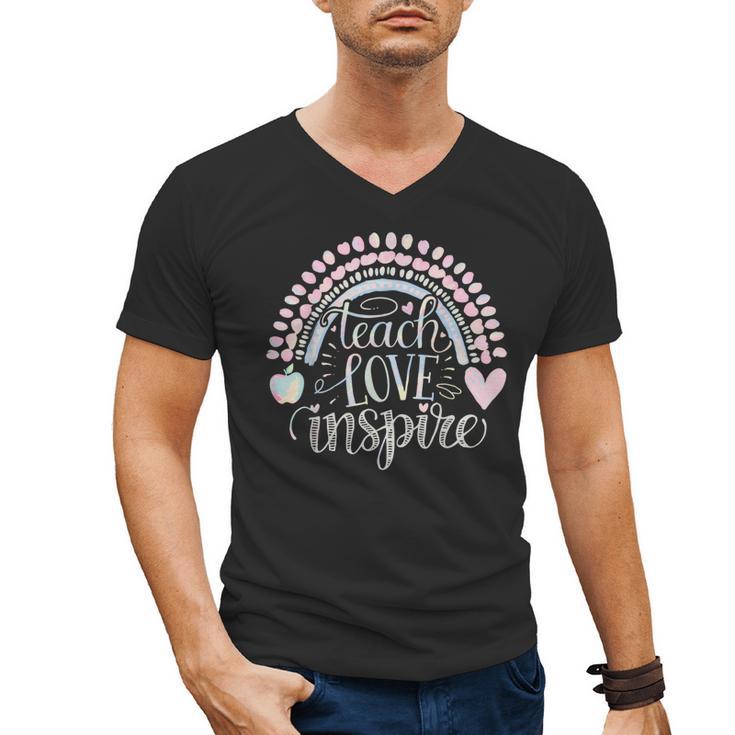 Teach Love Inspire Teacher Men's V-Neck T-Shirt