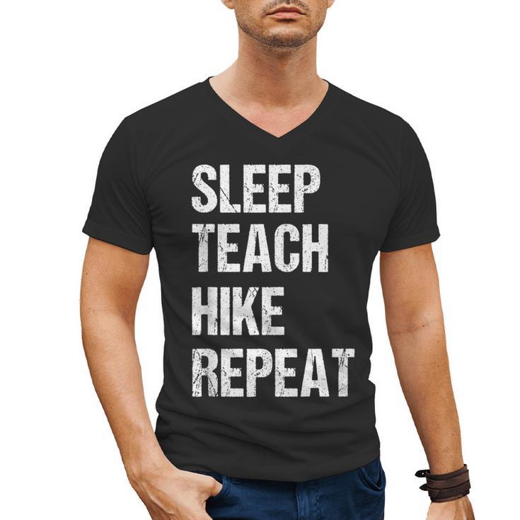 Teacher Hiking Shirt Teaching Hiker T Shirt Men's V-Neck T-Shirt